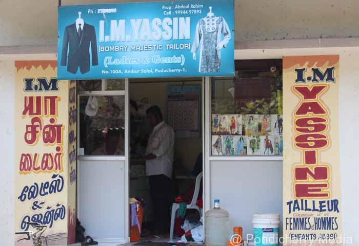 I M Yassin Bombay Majestic Tailor Pondicherry