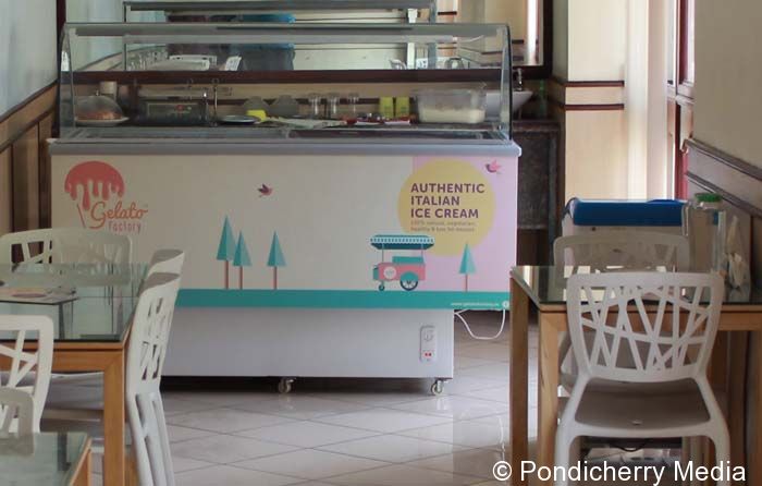 Gelato factory Inside